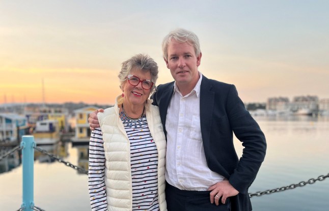 Television programme, Prue and Danny's Death Road Trip S1 TX Channel 4 Prue Leith and son. t The Great British Bake Off?s Prue Leith and her son, the Conservative MP Danny Kruger, are on opposing sides. Prue is a passionate supporter of assisted dying being legalised, having watched her brother David?s slow and painful death.