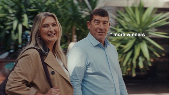 Grabs of the National Lottery's new advert reviving their old slogan