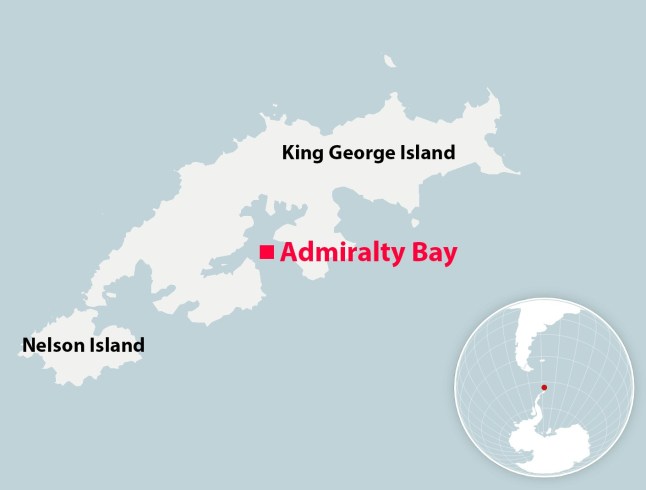 METRO GRAPHICS Admiralty Bay, King George Island, Antarctica (Picture: Metro)