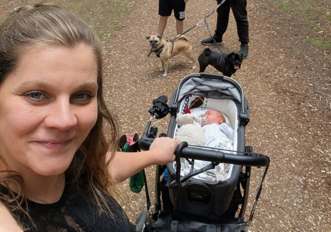 Pictured: Rozanne Richardson with Levi A breastfeeding mother has slammed Costa after her newborn son could have suffered a fatal allergic reaction because she was served the wrong milk - and she was offered a ??5 note as compensation. Rozanne Richardson, 31, hit out at the coffee giant after she was given cow's milk in her latte instead of the non-dairy milk that she ordered. Mrs Richardson's newborn son Levi has a serious dairy allergy and could have suffered a potentially fatal anaphylactic shock if she gave him a feed after drinking the latte. The mother-of-two said when her husband returned to the Costa to complain, he was given 'pathetic' compensation of ??5 in cash. SEE OUR COPY FOR DETAILS. Please byline: Solent News ?? Solent News & Photo Agency UK +44 (0) 2380 458800