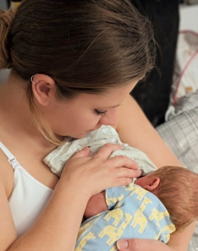 Pictured: Rozanne Richardson with Levi A breastfeeding mother has slammed Costa after her newborn son could have suffered a fatal allergic reaction because she was served the wrong milk - and she was offered a ??5 note as compensation. Rozanne Richardson, 31, hit out at the coffee giant after she was given cow's milk in her latte instead of the non-dairy milk that she ordered. Mrs Richardson's newborn son Levi has a serious dairy allergy and could have suffered a potentially fatal anaphylactic shock if she gave him a feed after drinking the latte. The mother-of-two said when her husband returned to the Costa to complain, he was given 'pathetic' compensation of ??5 in cash. SEE OUR COPY FOR DETAILS. Please byline: Solent News ?? Solent News & Photo Agency UK +44 (0) 2380 458800