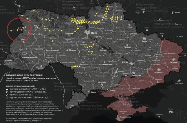 Multiple russian drones have entered polish airspace