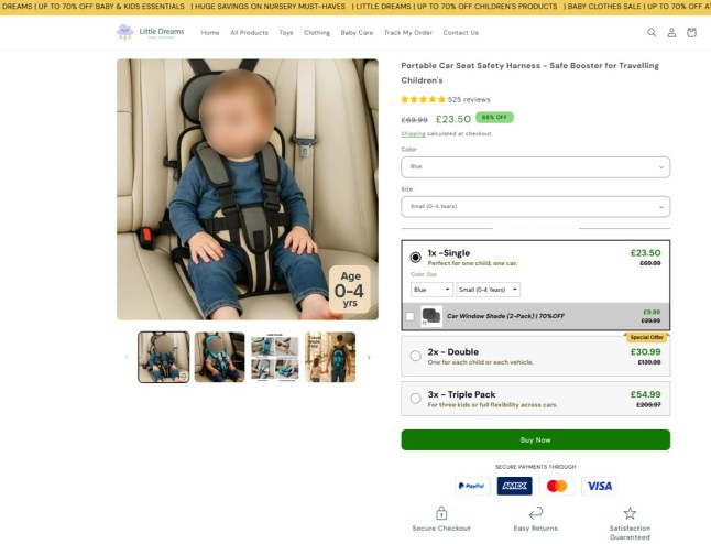 Urgent warning over 'killer' car seats still being sold online 10yrs after they were first identified