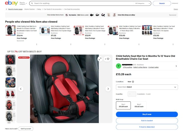 Urgent warning over 'killer' car seats still being sold online 10yrs after they were first identified