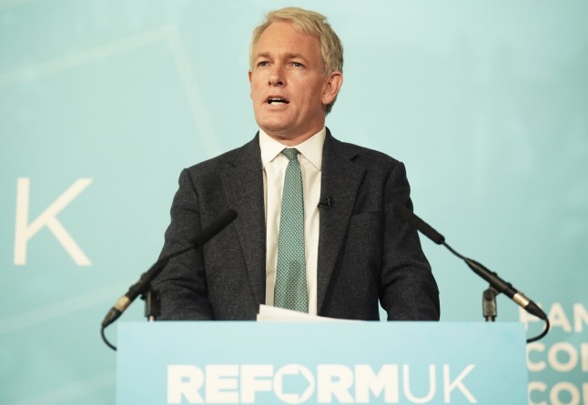 Former Conservative MP Danny Kruger, who has defected to Reform UK, speaking during a press conference in Westminster, central London. Picture date: Monday September 15, 2025. PA Photo. Photo credit should read: James Manning/PA Wire